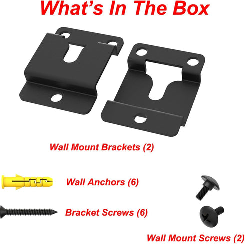 Sound Bar Wall Mount Brackets for Vizio Soundbar Wall Mounted Holders Kit with Screws