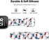 Hello Ki Sweet Blue Bands for Fitbit Versa 2/Versa/Versa Lite/Versa SE, Fancy Soft Sport Silicone Cartoon Holiday Strap