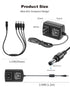 LONNKY 12V 2A 1 4 DC Security Camera Power Adapter Combine with to Power Splitter for CCTV Security Camera System