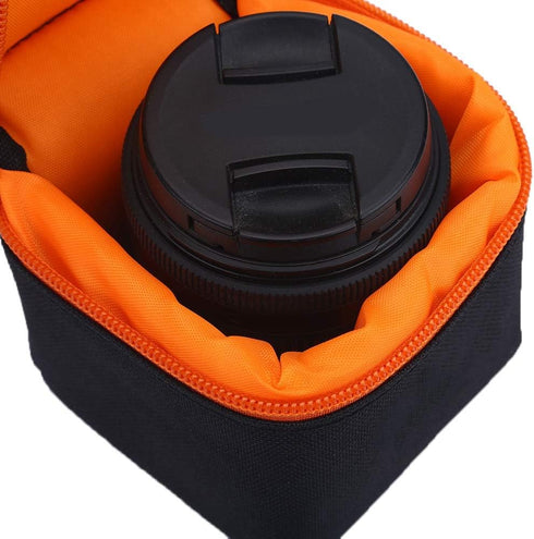 GOWENIC Camera Lens Case, Padded Thick Shockproof Protective Pouch for DSLR Camera Lens