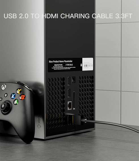 USB to HDMI Cord Cable, (1M / 3.3FT) USB 2.0 Male to HDMI Male Adapter for Charging Devices with HDMI Ports from USB