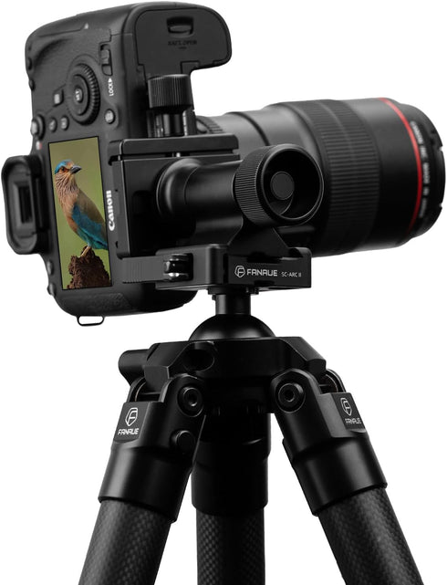 FANAUE Monopod Gimbal Head with Arca-Swiss Dovetail Quick Release Plate | Rapid Side-Saddle Tilt Adjustment