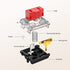 Kailh 1350 Chocolate Red Low Profile Mechanical Keyboard Switches, Linear RGB/SMD Switch (36pcs, Choc Red)