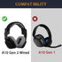 SOULWIT Cooling-Gel Replacement Earpads for Astro A10 Gen 2 Wired Headset, Ear Pads Cushions with Durable Ice Silk Fabric, Comfort Noise Isolation Foam - Red Storm