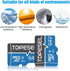 TOPESEL 64GB Micro SD Card SDXC UHS-I TF Class 10 for Camera, Phone, Galaxy, Drone, Dash Cam, Tablet, PC