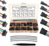 SM 2.5mm Connectors Male Female Plugs Sockets with 22AWG Pre-Crimped Silicone Cables Compatible with JST 2.5mm Pitch Kit