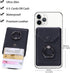 Ring Stand - Slim Leather Wallet Stick on Wallet for Cell Phone, Credit Card RFID Blocking Sleeve Black