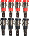 Black and Red 4mm Banana Jack Socket Female Adapter, Panel Mount Binding Post for 4mm Banana Plug Connectors (8 Pcs)