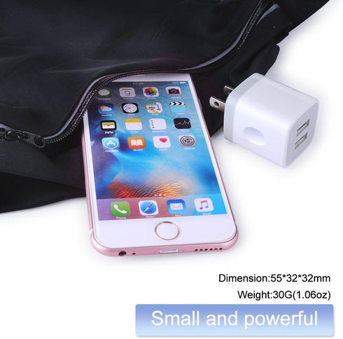 USB Wall Charger 3Pack, 2.1A Dual Port Charging Adapter, Compatible with iPhone 16 15 14 13 12 11 Pro Max, Samsung