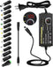 72W Power Supply Adjustable DC 3V ~ 24V Universal Switching AC/DC Adapter with LED Voltage Display and 14 Tips
