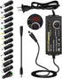 72W Power Supply Adjustable DC 3V ~ 24V Universal Switching AC/DC Adapter with LED Voltage Display and 14 Tips