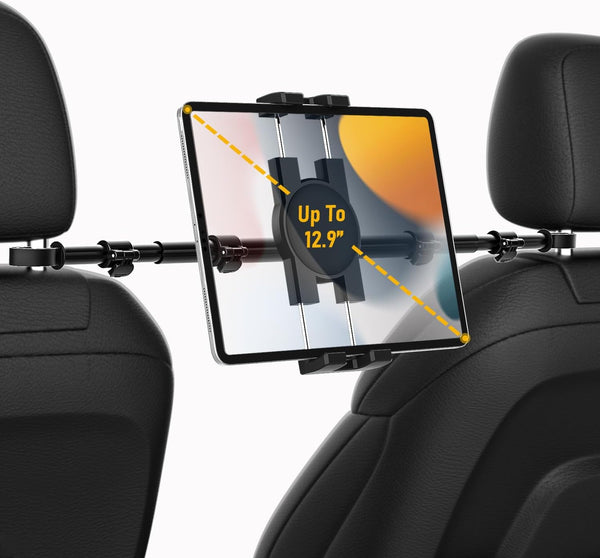 YOOZ Car Headrest Tablet Holder, Car Back Seat iPad Mount Kids [Stretchable &