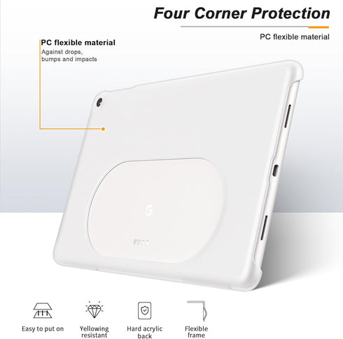 Foluu Slim Fit Tablet Case for Google Pixel Tablet 2023, Compatible with Charging Speaker Dock, Ultra Thin Matte PC