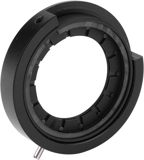 Iris Diaphragm, Microscope Iris Adapter Aperture Adjustable Lens Optical Diaphragm for Microscope (SK25 with Base)