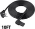 IJP 10FT 24" 32" 40" 43" 48" 49" 50" 55" 60" 65" 75", UN40 UN43 UN48 90 18AWG 2-Prong C7 Longer TV Power Cord