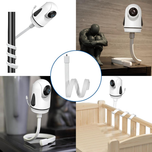HelloBaby Flexible Baby Camera Mount Monitor Stand Baby Monitor Holder Attaches to Crib Cot Shelves or Furniture