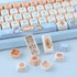 PBT Keycaps 139 Keys Duck Cute Keycap Set, MOA Profile Custom Dye-Sublimation for Cherry Gateron MX Switches