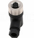 Eonvic M12 4 Pin Female Connector, 12mm A Code Right Angle Industrial Circular Connector, Unshiled Field Assembly Wireable Sensor IP67 250V 4A AC/DC 2pcs