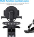 Car Phone Holder Mount, Clip On Auto Dashboard, 360 Degree Rotation Cell Phone Stand for 4 to 6.5 inch Smartphones