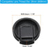PATIKIL 28mm Lens Cap, 4 Pack Sides Pinch Snap Camera Lens Cover for Front Lens with Cloth, Suitable for 28mm Thread Universal DSLR Lenses, Black for Nikon, for Fujifilm, for Pentax