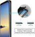 LYWHL 3 Pack Privacy Screen Protector for Note 8/Note 9, Anti-Spy Tempered Glass Film, Black