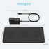 ZealSound Wireless Charging Pad, Ultra-Slim Triple Charger Station for 3 Devices & New Airpods, Black PU Leather