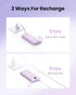 Coowisty 10000mAh Pack 5 2 Portable Charger with Built-in Cable, Slim USB C Power Bank, External Battery Outputs Inputs