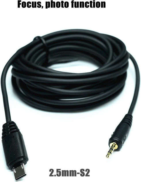 2.5mm-S2 300cm/ 118-inch (2.5mm-S2 118in/3m) Extension Cable Shutter Release Connection Cable (Multi USB) for Sony