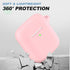 for AirPods Case Cover, Soft Silicone Protective Cover with Cleaner Kit, Compatible with Apple AirPods 2nd 1st