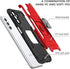 Galaxy A13 5G Case with Screen Protector, 360° Military Grade Rotatable Kickstand Protective Case (Red)