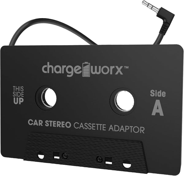 Car Cassette Adapter, Connect Smartphones and Laptops to Tape Decks, Stream Music via Car Speakers