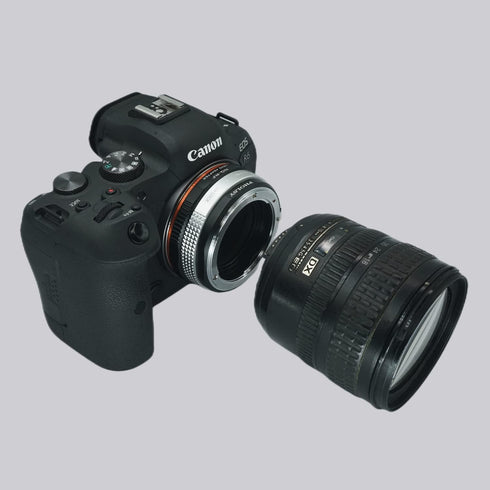 Lens Mount Adapter for Nikkor G/F/AI/AIS/D/AF-S Lens to Canon EOS RF Mount, with Aperture Control Ring