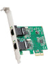 Syba Dual Port Gigabit Ethernet PCI Express 2.1 Network Adapter Card with Realtek RTL8111 Chipset