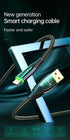 mcdodo Smart LED Auto Disconnect Nylon Braided Sync Charge USB Data Cable (6FT) Compatible with iPhone 14/13/12/11
