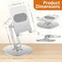 Xiaoshuang 360 (411) Adjustable Aluminum Phone Stand for Desk, No Wobble Heavy Base, Height Adjustable iPhone & iPad