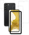 Easy Alignment Frame for Samsung Galaxy S22 5G Tempered Glass Screen Protector 2-Pack and Camera Lens Protector