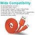 Charger Cord for JBL Speaker, Flat Micro USB Charging Power Supply Cable for JBL Speaker Earphone Headphone Charge