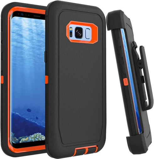 Case for Galaxy S8 with Clip - Heavy-Duty Tough Rugged Shockproof Protective Cover for Samsung Galaxy S8
