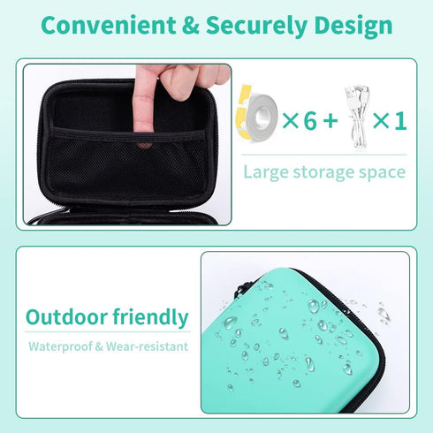 Phomemo D30 D35 Label Maker Case, Waterproof Storage Bag for NELKO P21/NIIMBOT D11/SUPVAN E10, Box Only