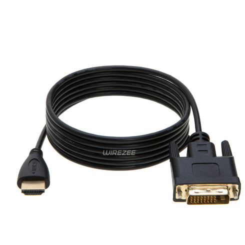 DVI-D to HDMI Video Cable 24+1 Pin Dual Link M/M, Available in 1.5ft, 3ft, 6ft, 10ft, 15ft, 25ft (10FT)