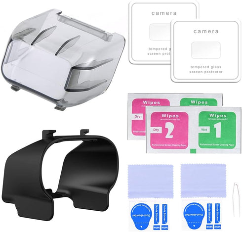 Mini Gimbal Camera Lens Protector Tempered Glass Films + Gimbal Lens Guard Cover for DJI Mavic Mini 2