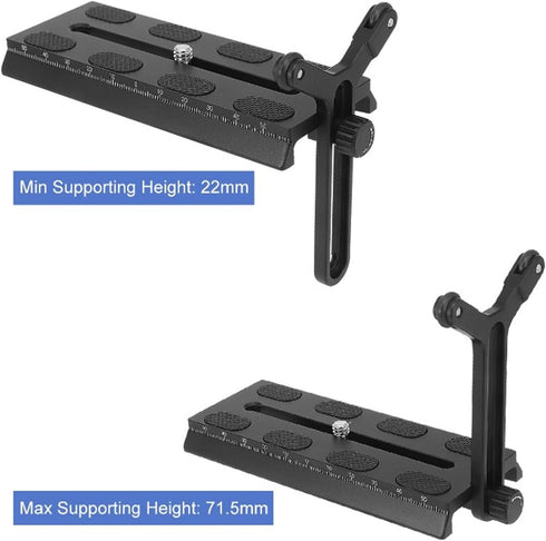 Y Bracket with Double Wheels, Frame Lens Support System with 1/4in Slide Screw for DJI Ronin S SC Stabilizer