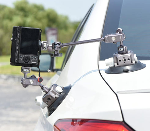 IMT 4.5" Camera Suction Cup Mount for Car, Quick Release Vacuum Suction Mount with 360° Ball Head