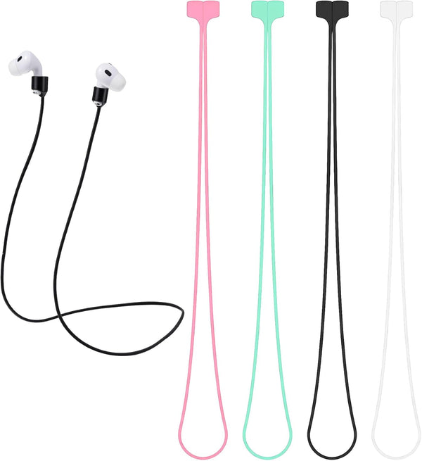 Thrymme 4PCS Earbud Strap, Soft Silicone Magnetic Earbud Straps for Wireless Earbuds, Ultra