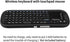 iPazzPort 2.4G Mini Wireless Keyboard with Touchpad Mouse Combo - Lightweight Portable Controller
