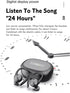 Wireless Earbuds with Earhooks, Bluetooth Sport Waterproof Headphones with Noise Cancelling and Microphone