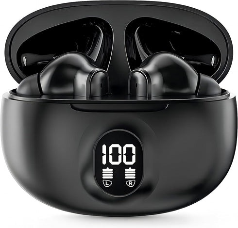 DCBCODGAL Wireless Earbuds, Bluetooth Headphones 30H Playtime Ear Buds with LED Power Display,