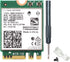 Wi-Fi 6E AX210NGW Wireless WiFi Card, BT5.2 M.2 2230 Tri-Band Expands WiFi to 6GHz for PC Laptops