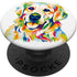 Colorful Pop Art Portrait of Golden Retriever Owner PopSockets Swappable PopGrip