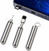 PortPlugs SIM Tray Ejector Tool + Charging Port Cleaning Brush for Phones